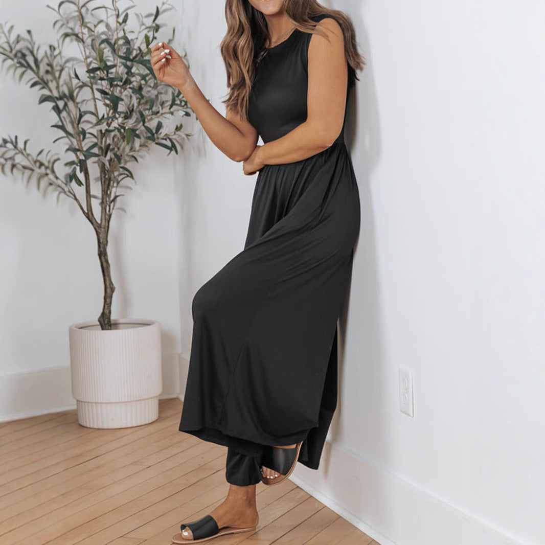 Damen Elegantes Maxikleid mit fließendem Schnitt Echo Archiv