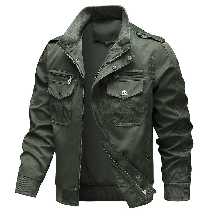 Herren nan leichtes Canvas-Field-Bomberjacke mit verstärkten Nahtpaneelen, verdecktem Zweiwege-Reißverschluss, Schulterpatten und ergonomischer Passform Echo Archiv