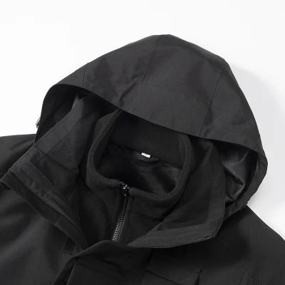 Herren Kapuzen-Fieldjacke mit integrierter Therm-Innenjacke und Mehrzwecktaschen – Taviero