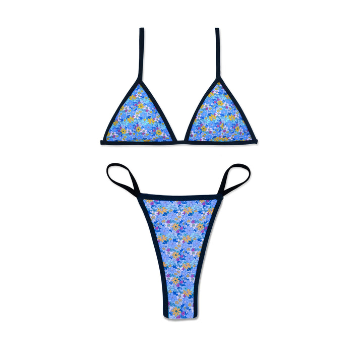 Damen Triangel-Bikini mit floralem Design und verstellbaren Trägern Echo Archiv