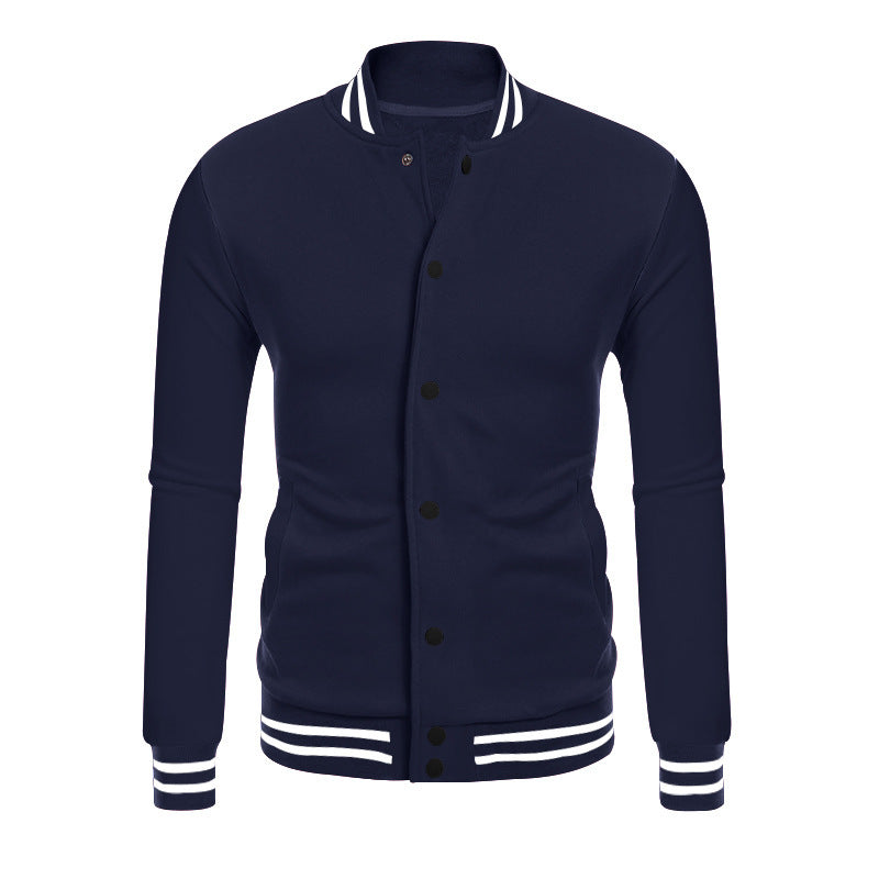 Herren Sportjacke mit kontrastierenden Bündchen und modernen Druckknöpfen Echoarchiv