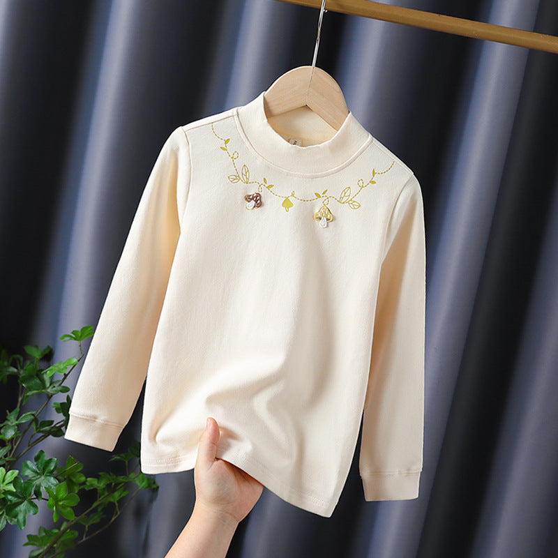 Mädchen Langarmshirt mit floralem Applikationsdesign Echo Archiv