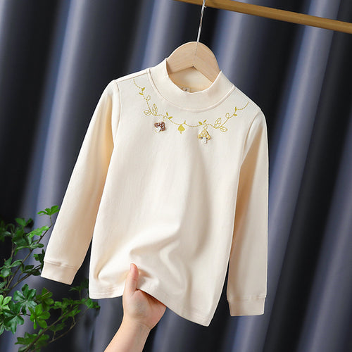 Mädchen Langarmshirt mit floralem Applikationsdesign Echo Archiv