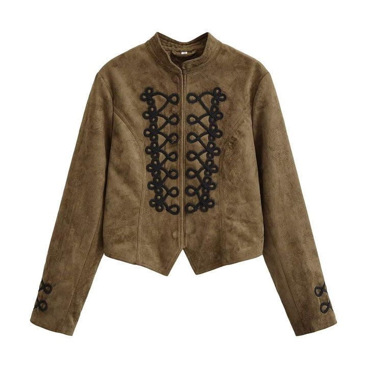 Damen Kurzjacke im Hussarenstil mit Zierkordeln und Stehkragen Echo Archiv
