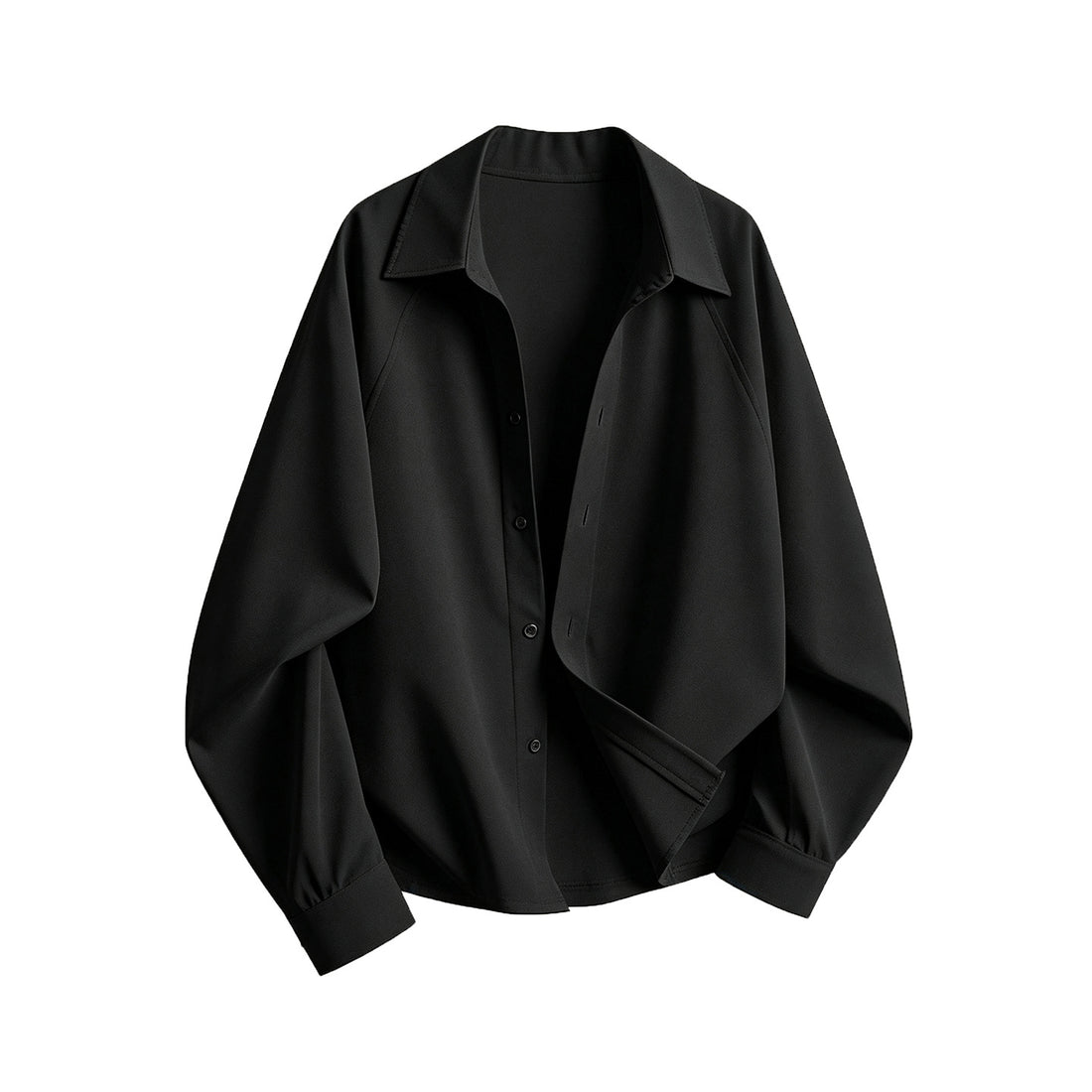 Damen Oversize-Blusenshirt aus fließendem Stretch mit Hemdkragen Echoarchiv