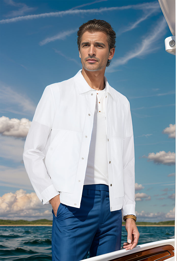 Herren leichte Sommerjacke mit innovativen Details Echoarchiv
