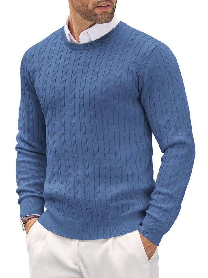 Herren Strickpullover mit Fischgratmuster Echoarchiv