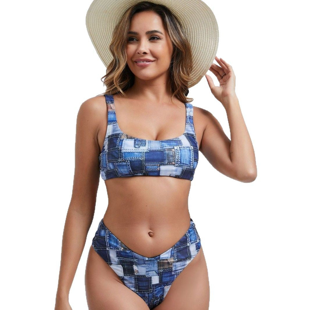 Damen Bikini-Set mit modernem Schnitt und sportlichem Design Echo Archiv