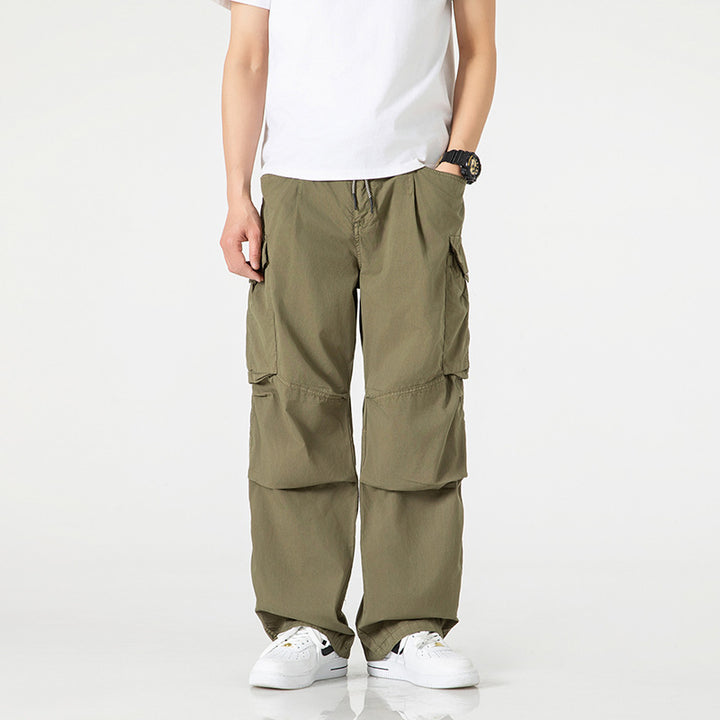 Herren Weite Cargo-Hose mit Tunnelzugbund, Multifunktions-Taschen und teilbaren Kniepartien Echo Archiv