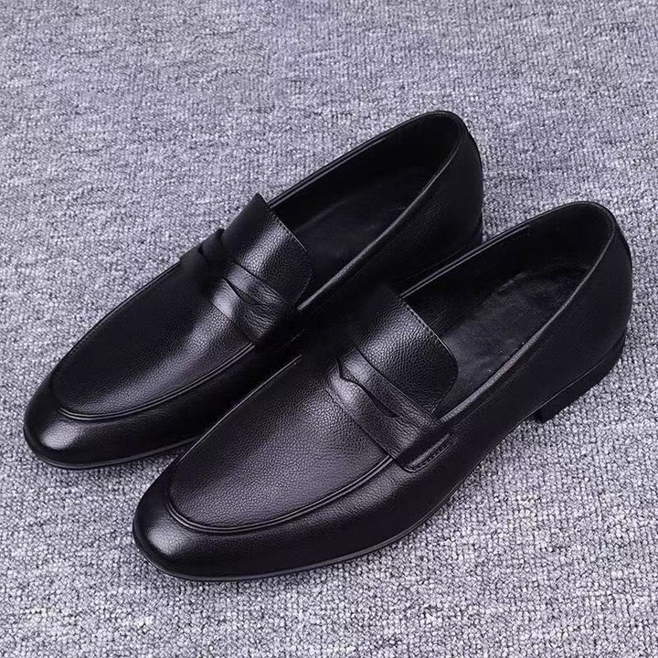 Herren Elegante Lederschlüpfschuhe Echoarchiv
