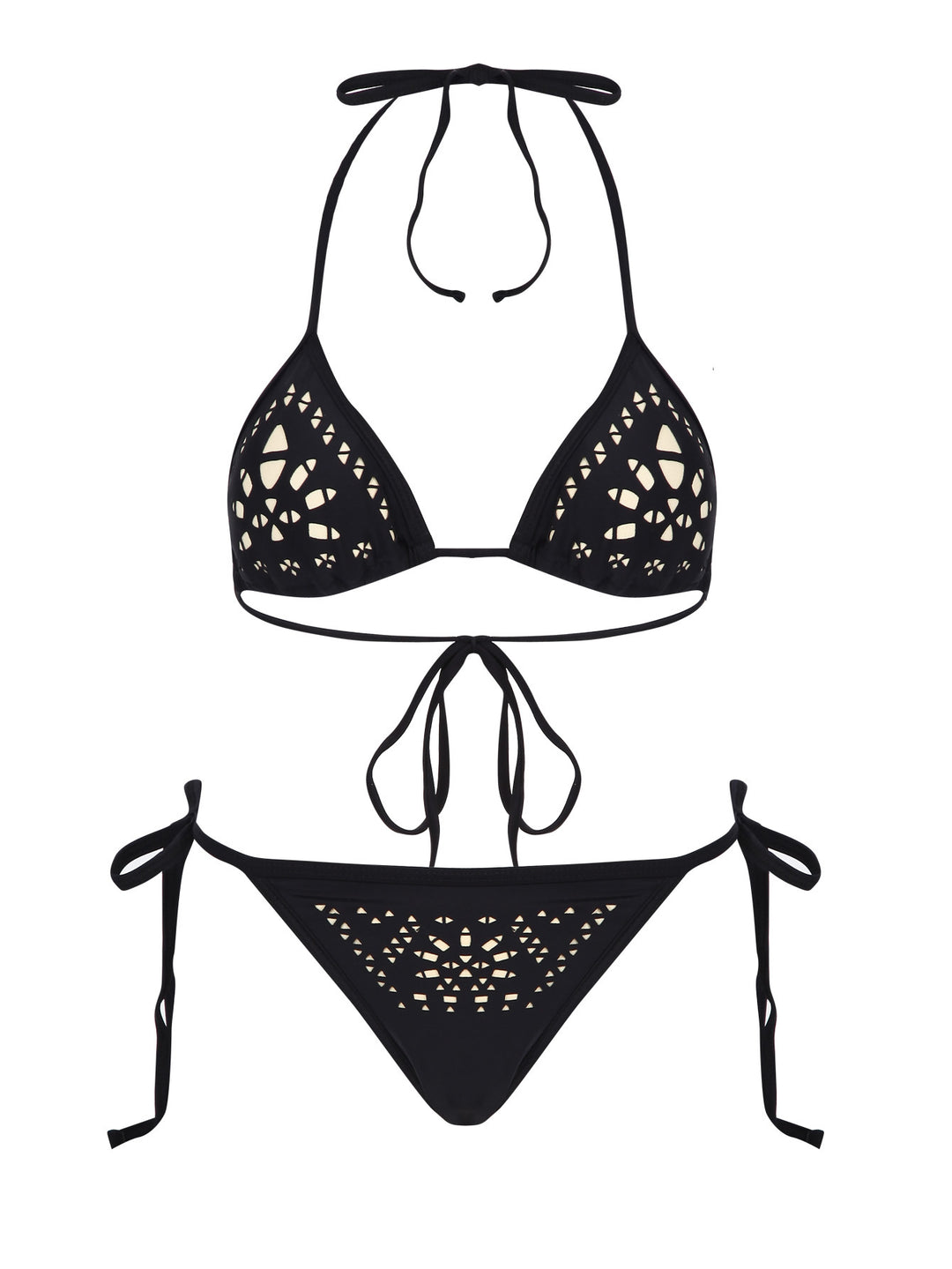 Damen Bikini-Set mit eleganten Cut-Out-Details und verstellbaren Bändern Echo Archiv