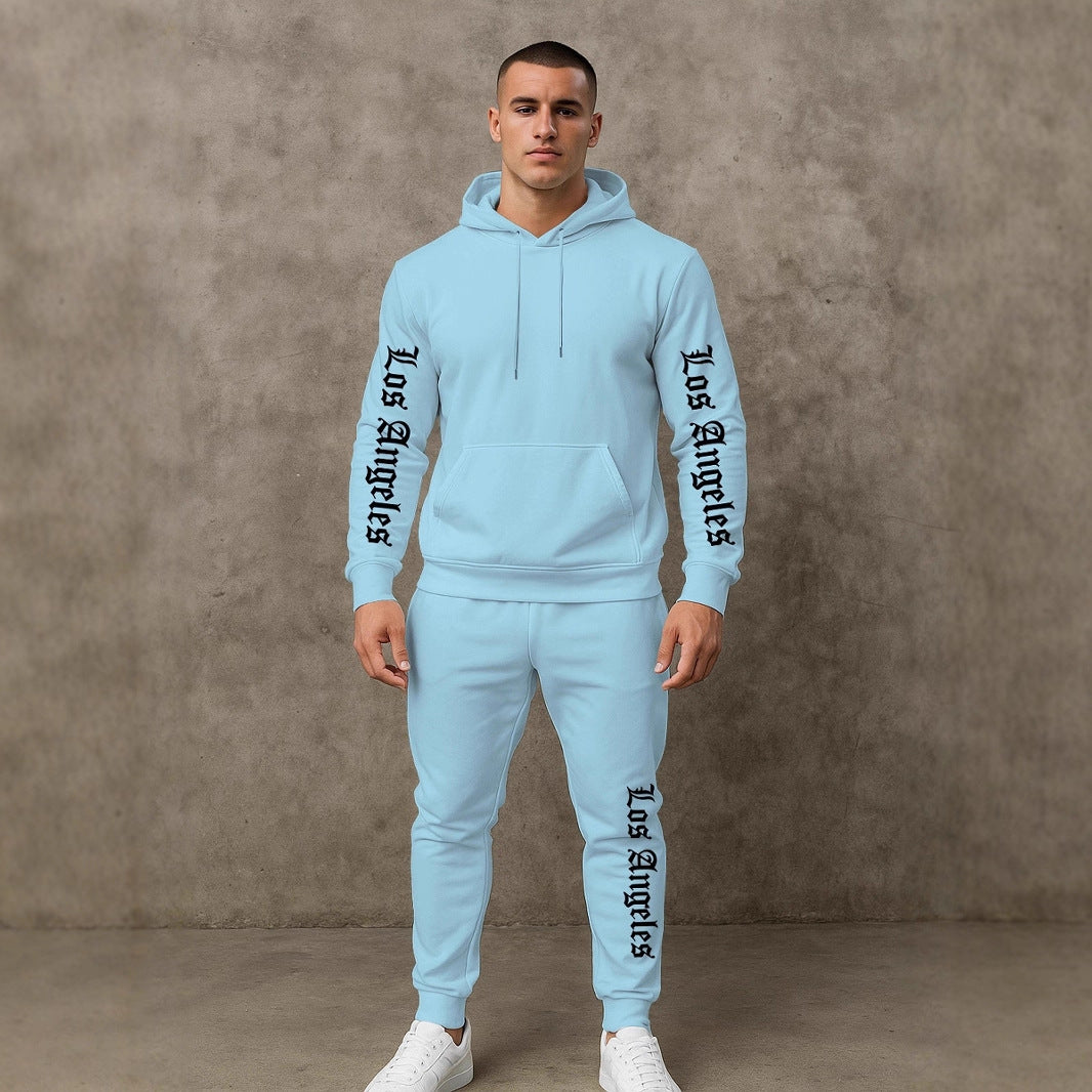 Herren Sportlicher Hoodie- und Jogginghosensatz Echoarchiv