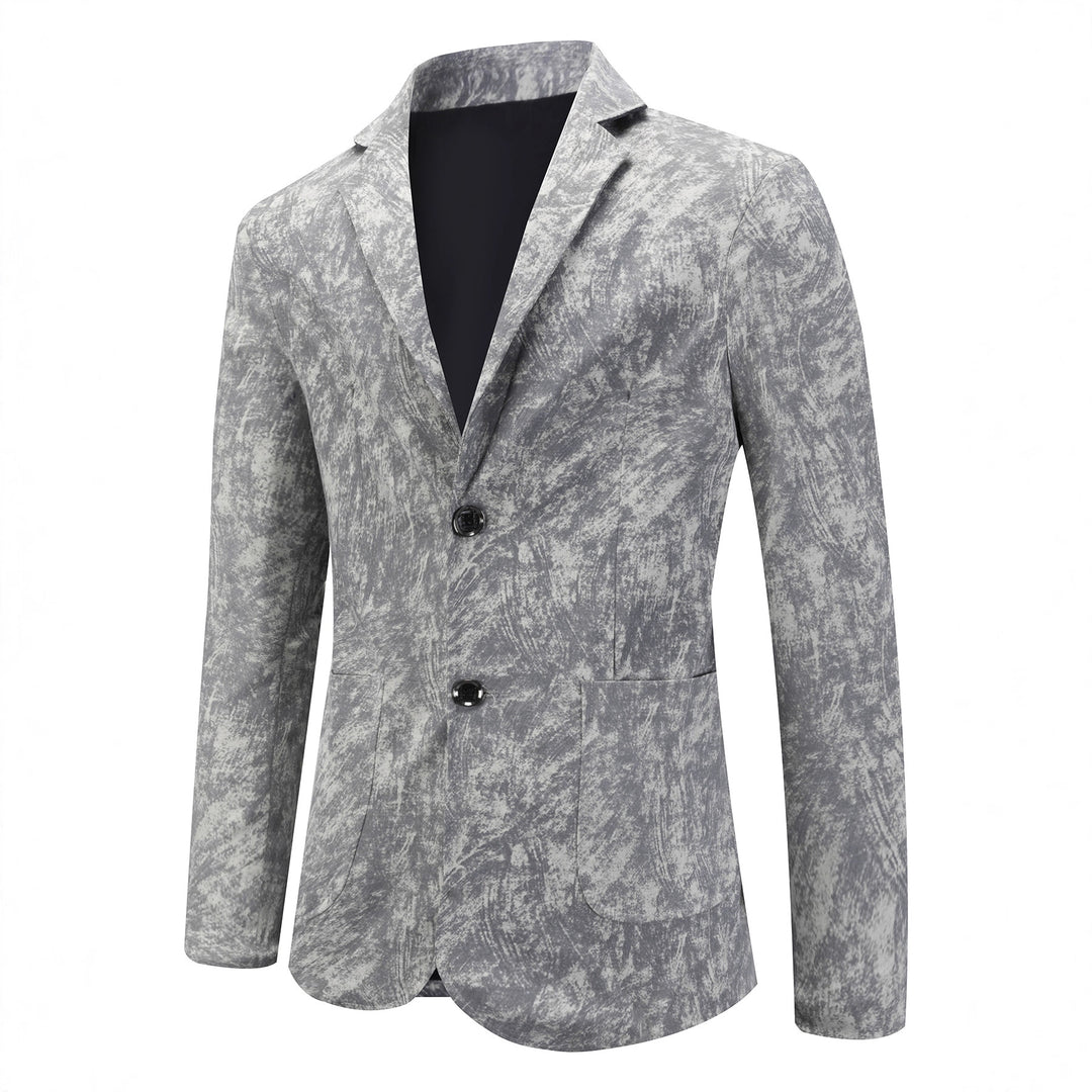 Herren modischer und strukturierter Blazer Echoarchiv
