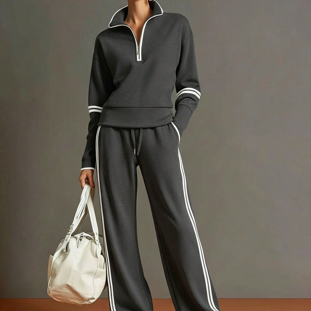 Damen Sportliches Oberteil und Hose Set Echo Archiv