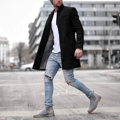 Herren elegante Wolljacke Echoarchiv
