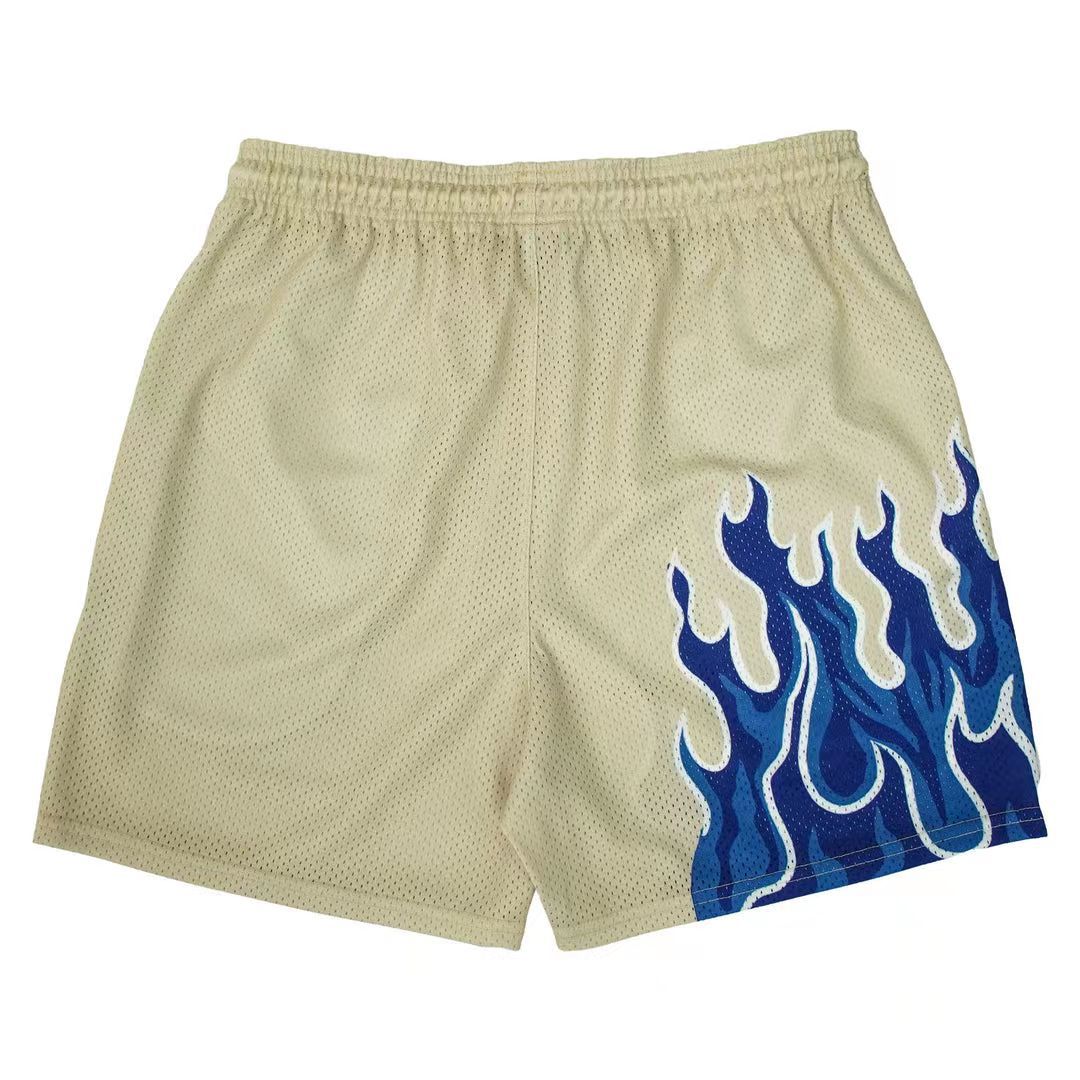 Männer Flame-Grafik Sport Shorts Echoarchiv