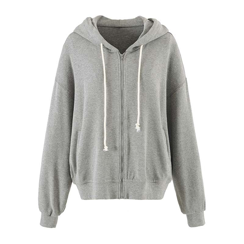 Damen Zweiteiliges Lounge-Set mit Zip-Hoodie und ausgestellten Jogginghosen Echoarchiv