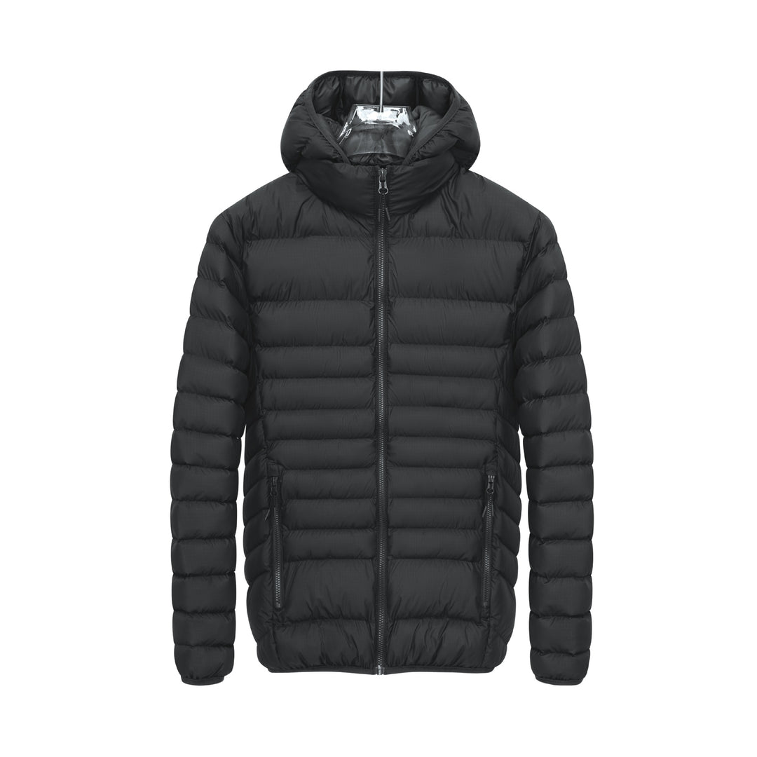 Herren Leichte gesteppte Kapuzen‑Steppjacke mit hohem Kragen, Thermofutter & Reißverschluss Echoarchiv