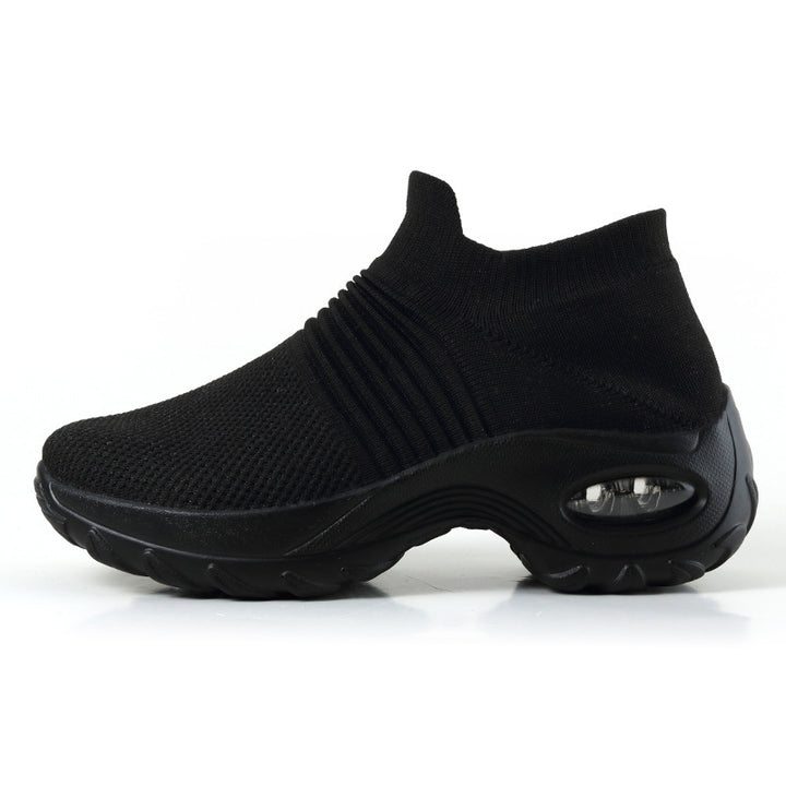 Damen gestrickter Slip-On Sportsneaker mit luftgepolsterter Zwischensohle Echo Archiv