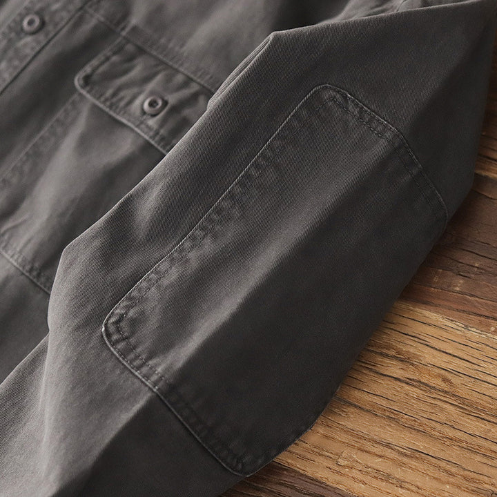 Herren modische Utility-Hemdjacke mit praktischen Brusttaschen Echoarchiv