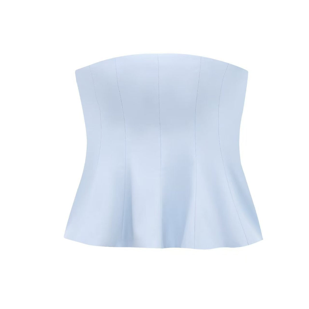 Damen Bustier-Oberteil mit figurformendem Schnitt und elegantem Plissee Echo Archiv