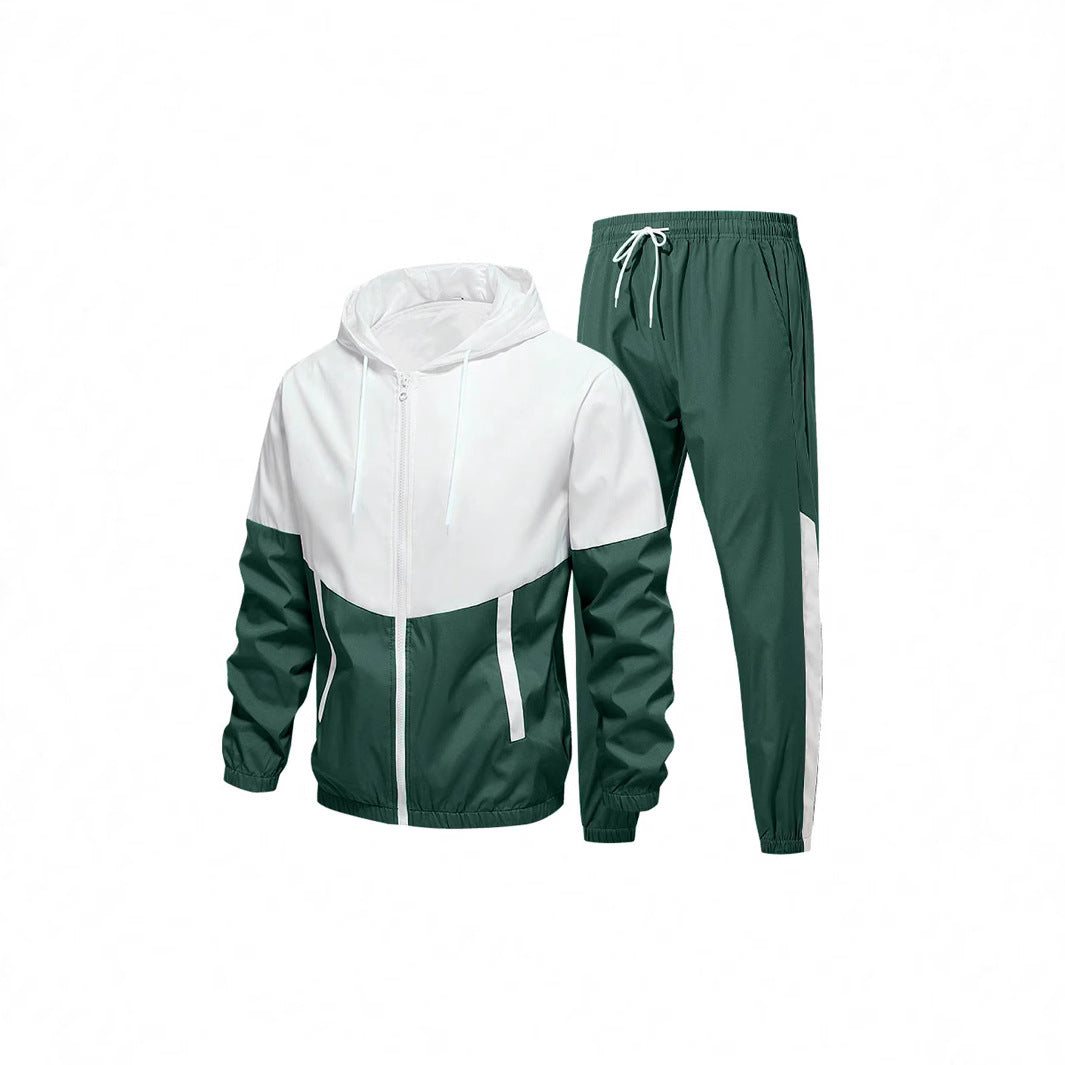 Herren Sportanzug mit atmungsaktiver Jacke und elastischen Jogginghosen Echoarchiv