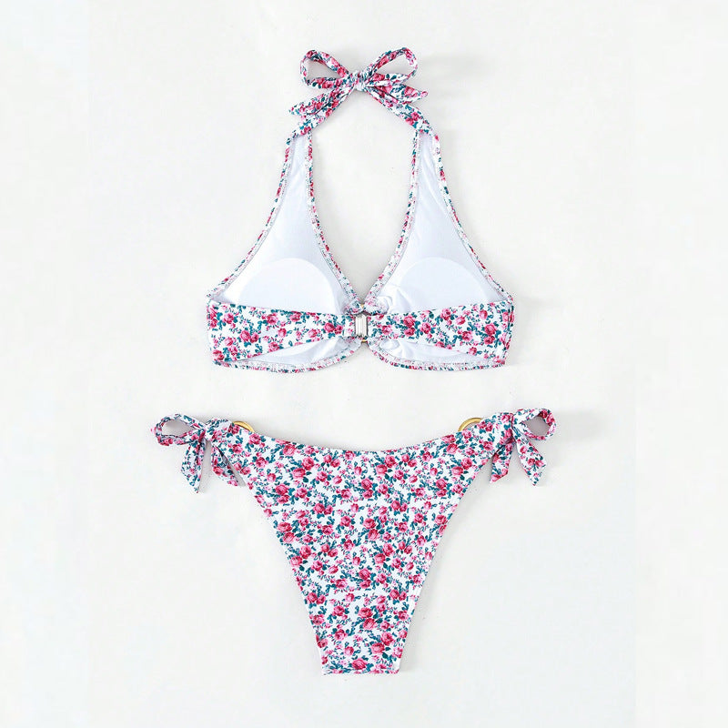 Damen Triangel-Bikini-Set mit verspielten Rüschendetails Echo Archiv