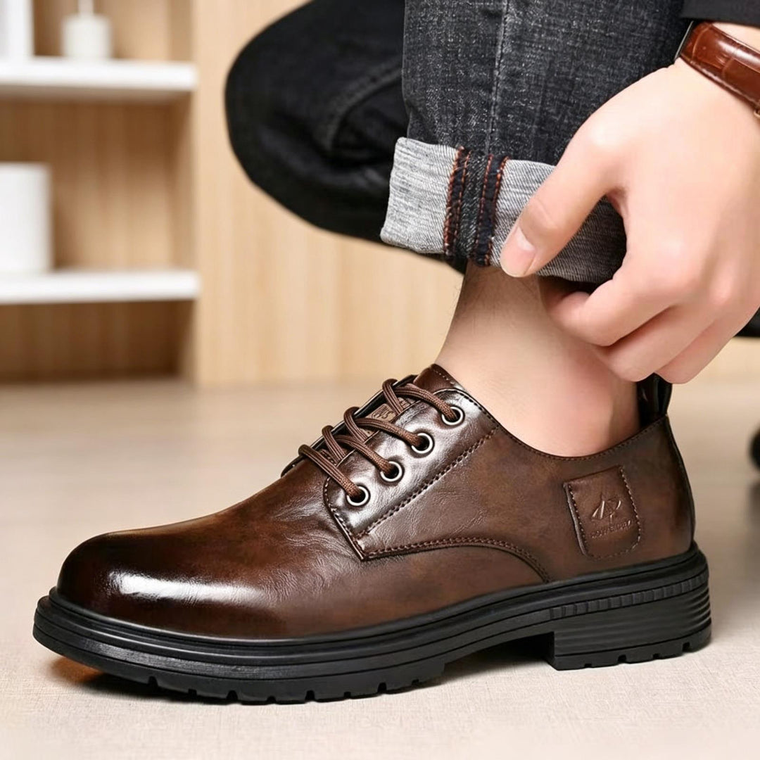 Herren Elegante Leder Schnürschuhe Echoarchiv