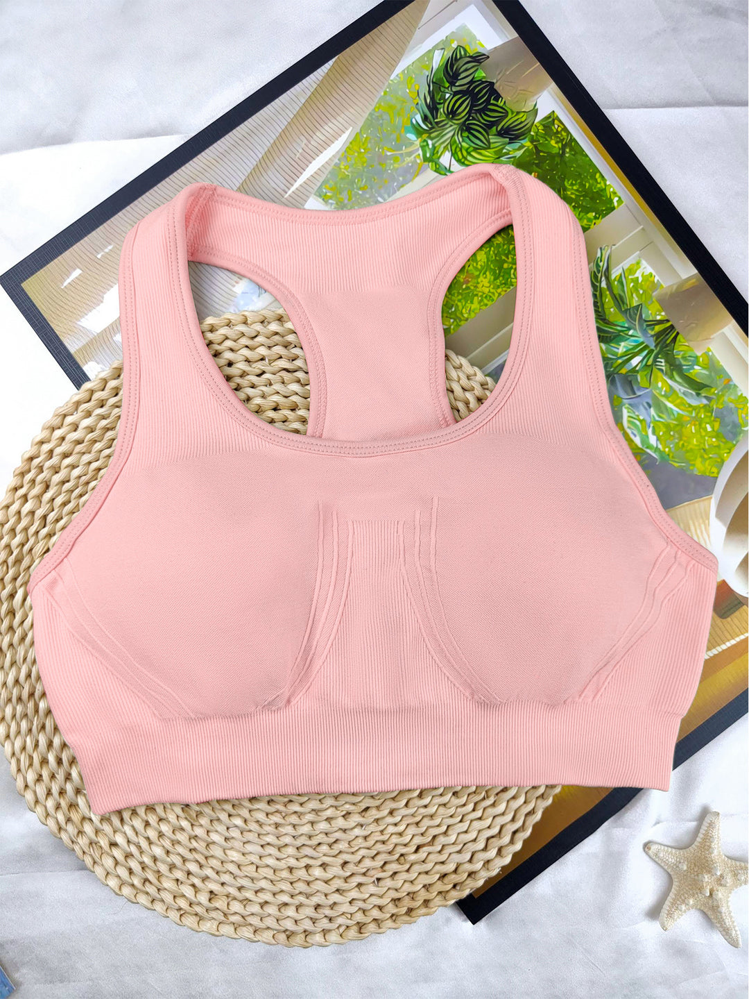 Damen Sport-Bustier mit atmungsaktivem Mischgewebe und stützenden Cups Echo Archiv