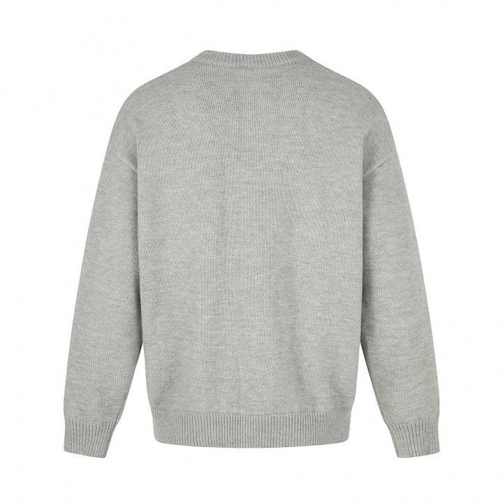 Unisex Boxy-Strickcardigan mit Rundhalsausschnitt und durchgehender Knopfleiste Echo Archiv