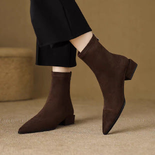 Damen Elegante spitze Stiefeletten mit flexiblem Schaft Echo Archiv