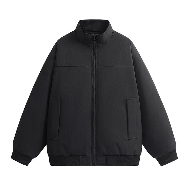 Herren stylische Bomberjacke mit hohem Kragen und seitlichen Taschen Echoarchiv