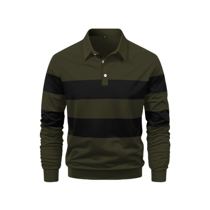 Herren Polo-Shirt mit sportlichem Streifen-Design Echoarchiv