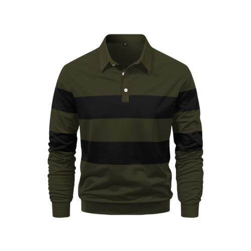 Herren Polo-Shirt mit sportlichem Streifen-Design Echoarchiv