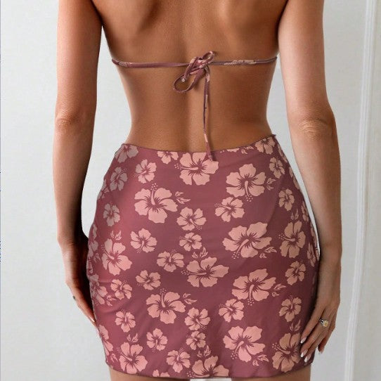 Damen Triangel-Bikini-Set mit modischem Wickelrock Echo Archiv