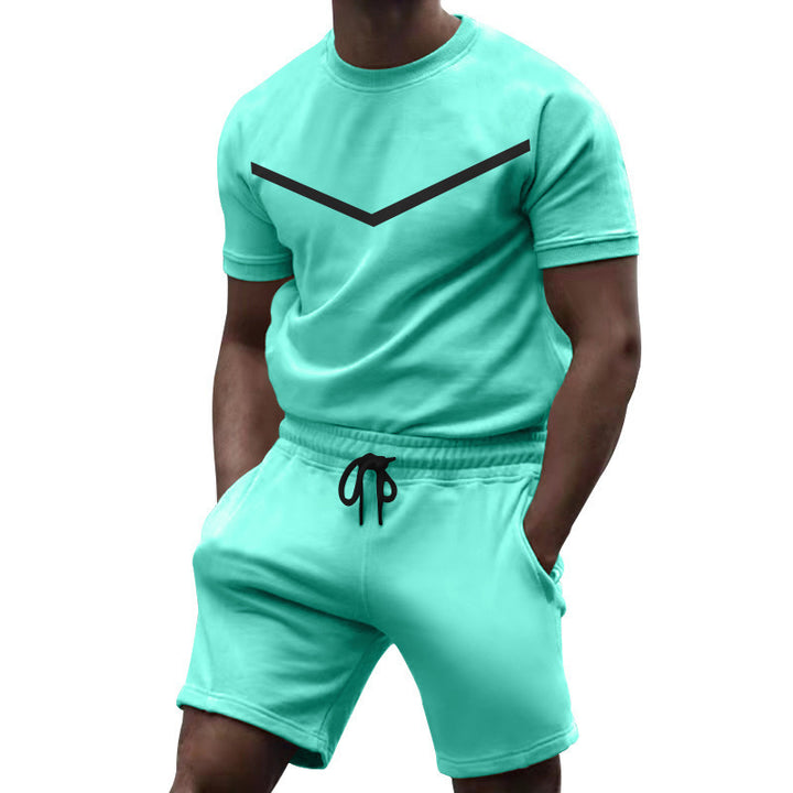 Herren Sportliches Kurzarmset mit elastischem Bund und seitlichen Taschen Echoarchiv