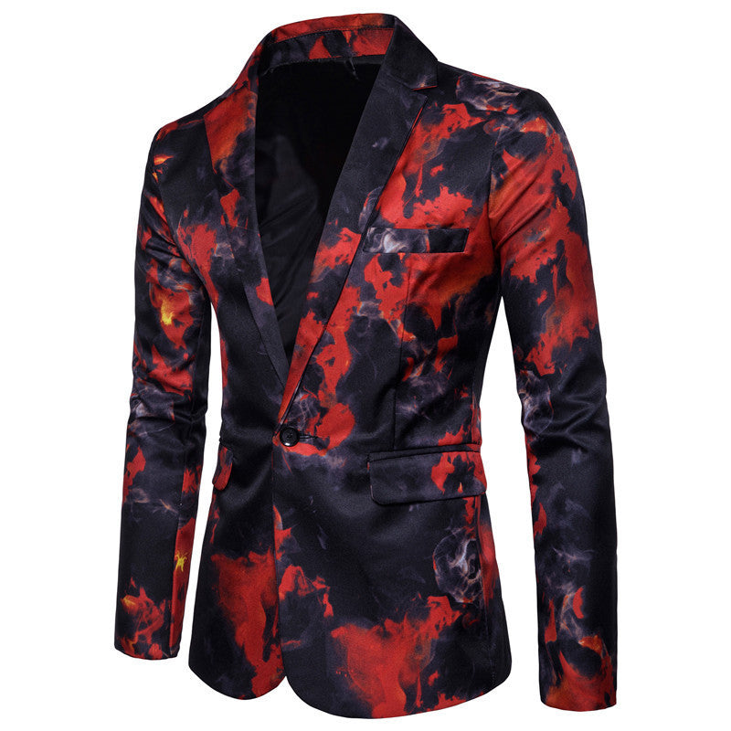 Herren modischer Blazer mit kunstvollem Farbverlauf Echoarchiv