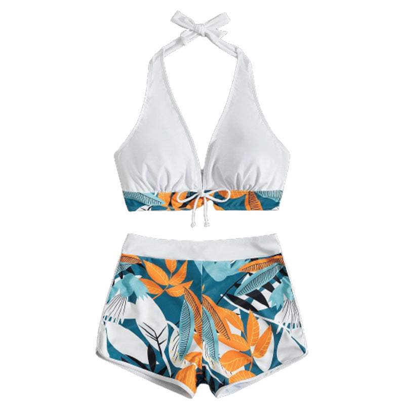 Damen Bikini-Set mit floralem Muster und herausnehmbarem Push-Up-BH Echo Archiv