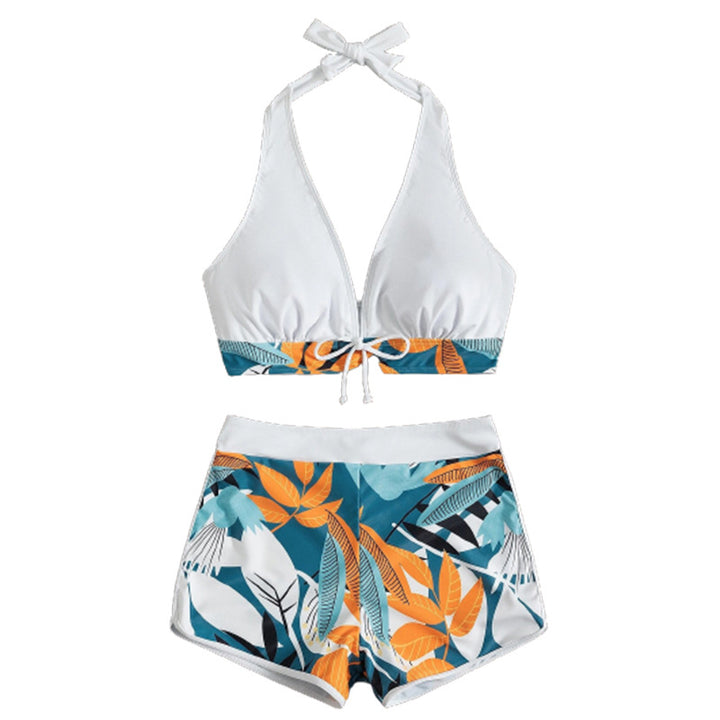 Damen Bikini-Set mit floralem Muster und herausnehmbarem Push-Up-BH Echo Archiv