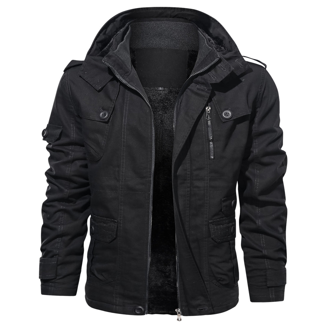 Herren multifunktionale Outdoorjacke mit kuscheligem Innenfutter – Taviero
