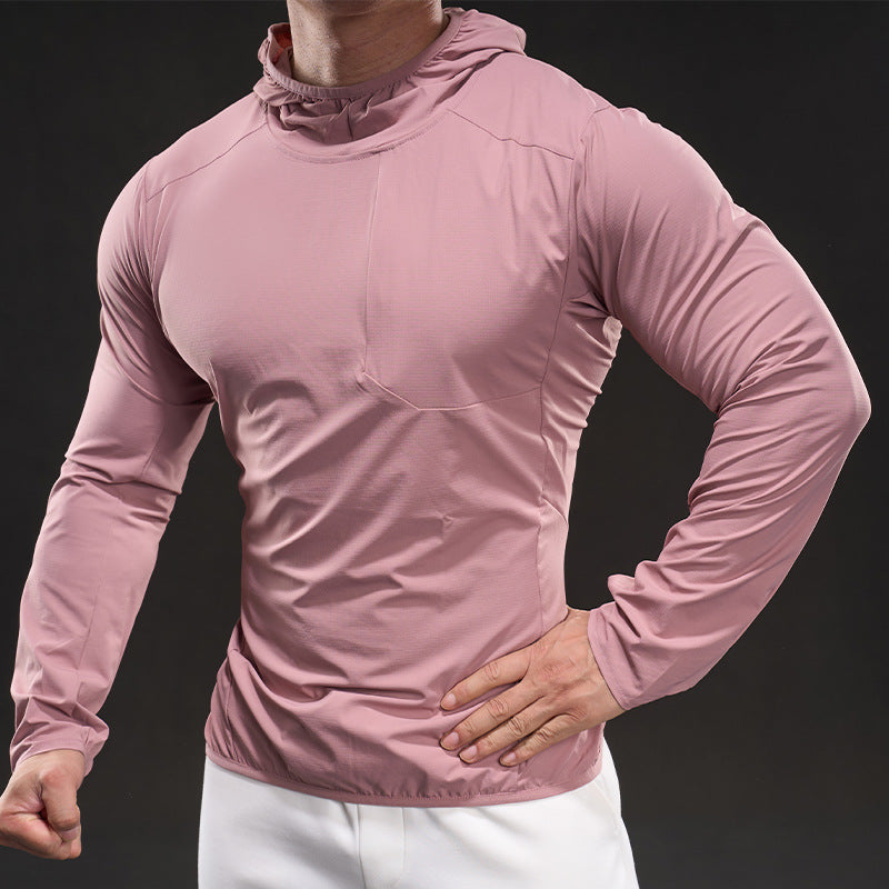 Herren Atmungsaktives Langarm-Shirt mit Kapuze Echoarchiv