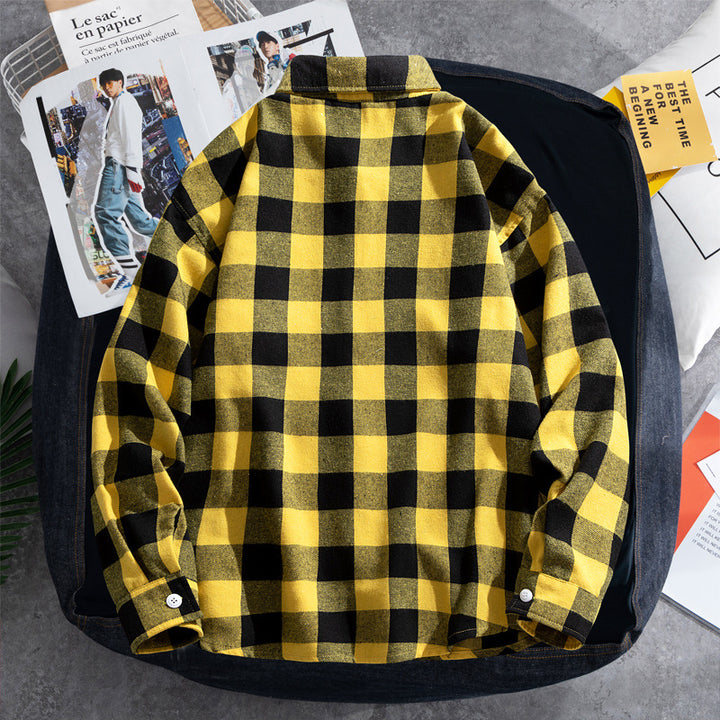 Damen Lässige und modische Flanellhemdjacke Echo Archiv