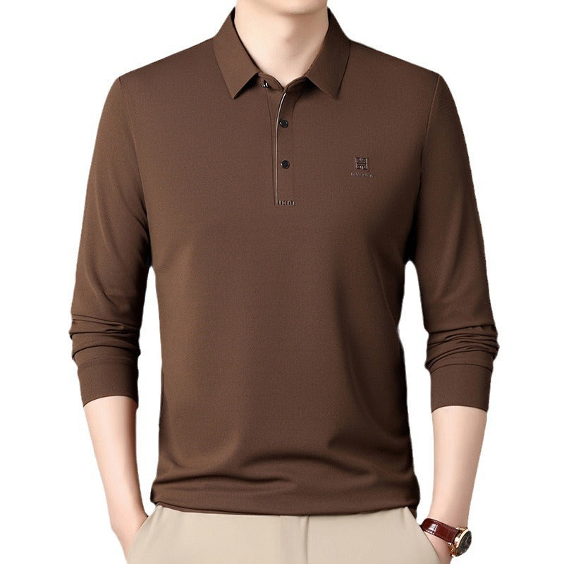 Herren sportliches Langarm Poloshirt mit innovativer Passform und feuchtigkeitsregulierendem Material Echoarchiv