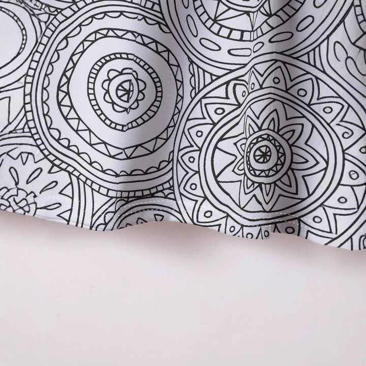 Herren Kurzarmhemd mit kreativem geometrischem Muster Echoarchiv