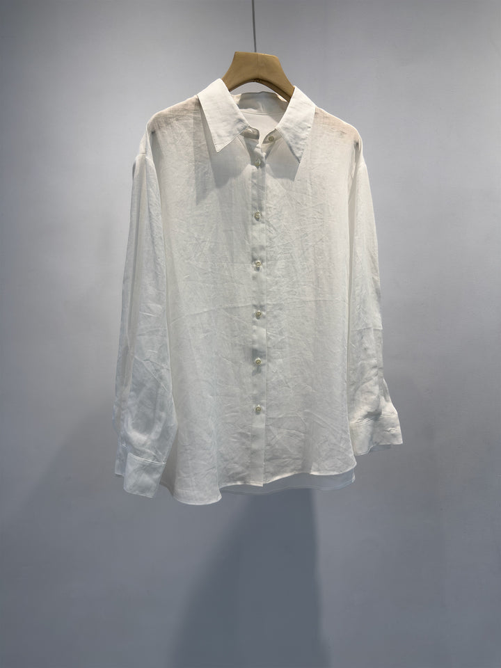 Damen Leichte Freizeit Button-Up Shirt Echoarchiv