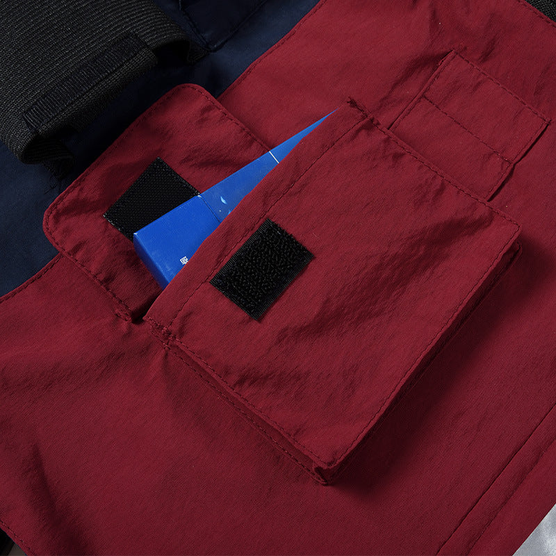 Unisex Multifunktionale Utility-Weste mit Reflektorstreifen ID‑Fenster und verstellbaren Seitengurten – Marzano