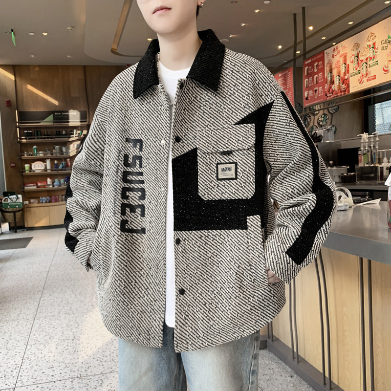 Herren lässige Overshirt-Jacke Echoarchiv