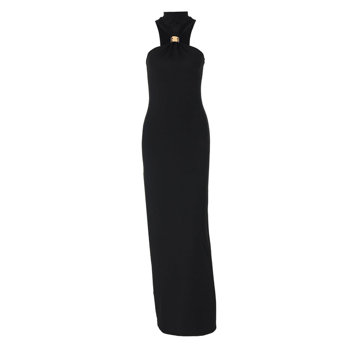 Damen Bodenlanges Abendkleid mit elegantem Halterneck Echo Archiv