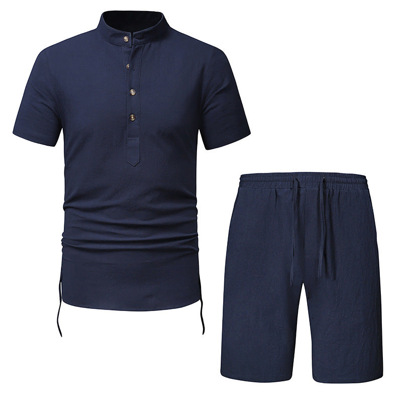 Herren Kurzarmhemd und Shorts Set Echoarchiv