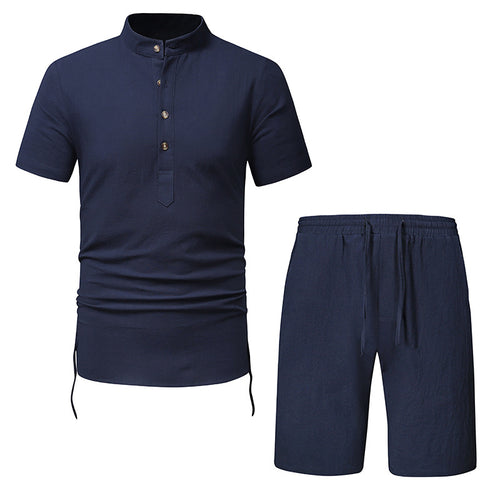 Herren Kurzarmhemd und Shorts Set Echoarchiv